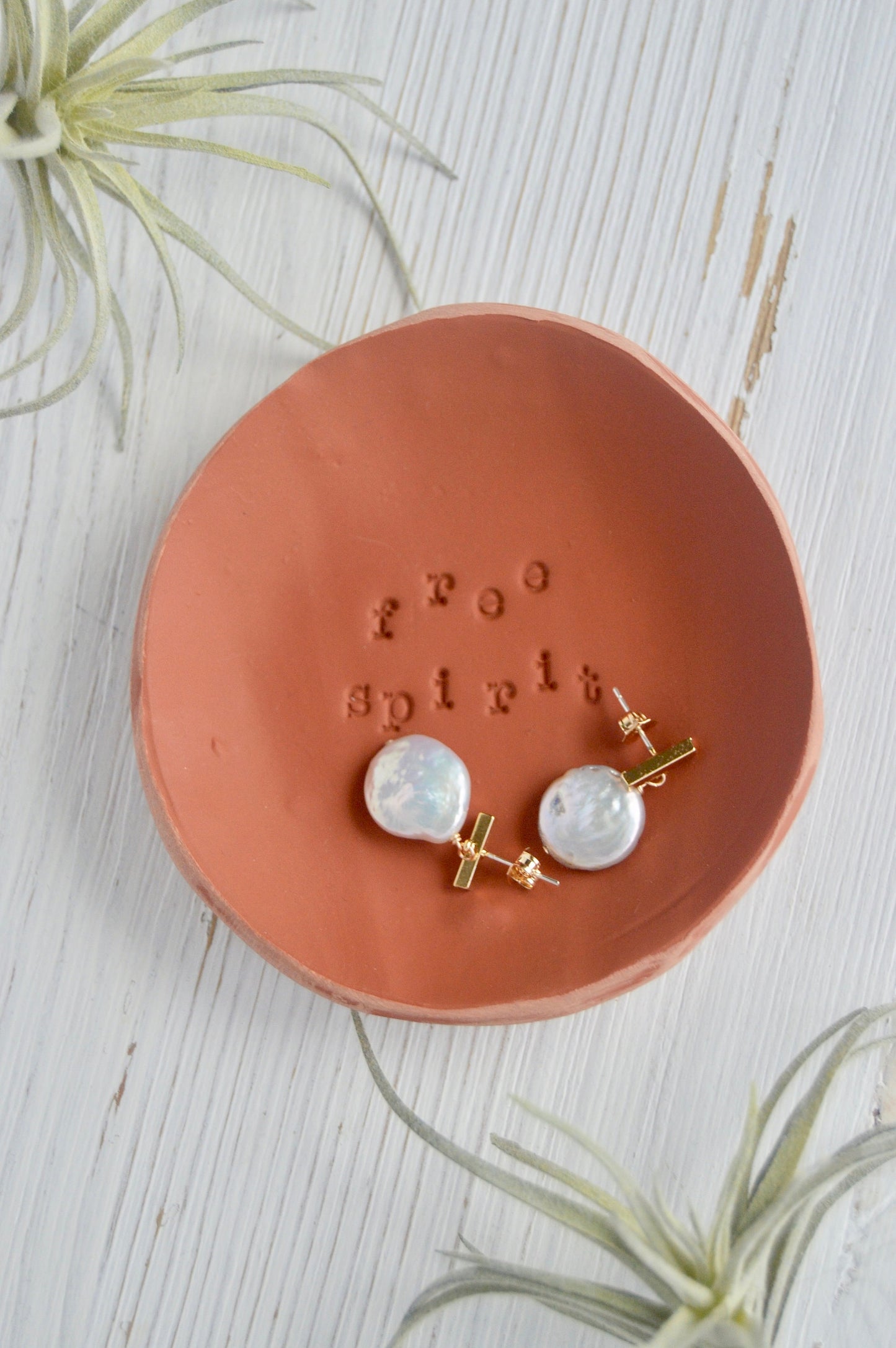 Pearl Coin Earrings Storage
