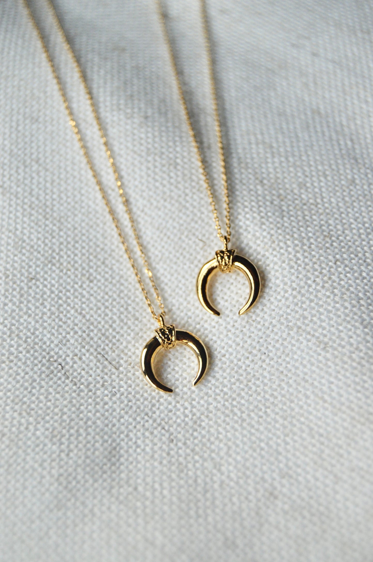 Tiny Crescent Necklace Group