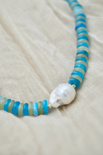 The Brisa Beaded Pearl Necklace Alma Collective
