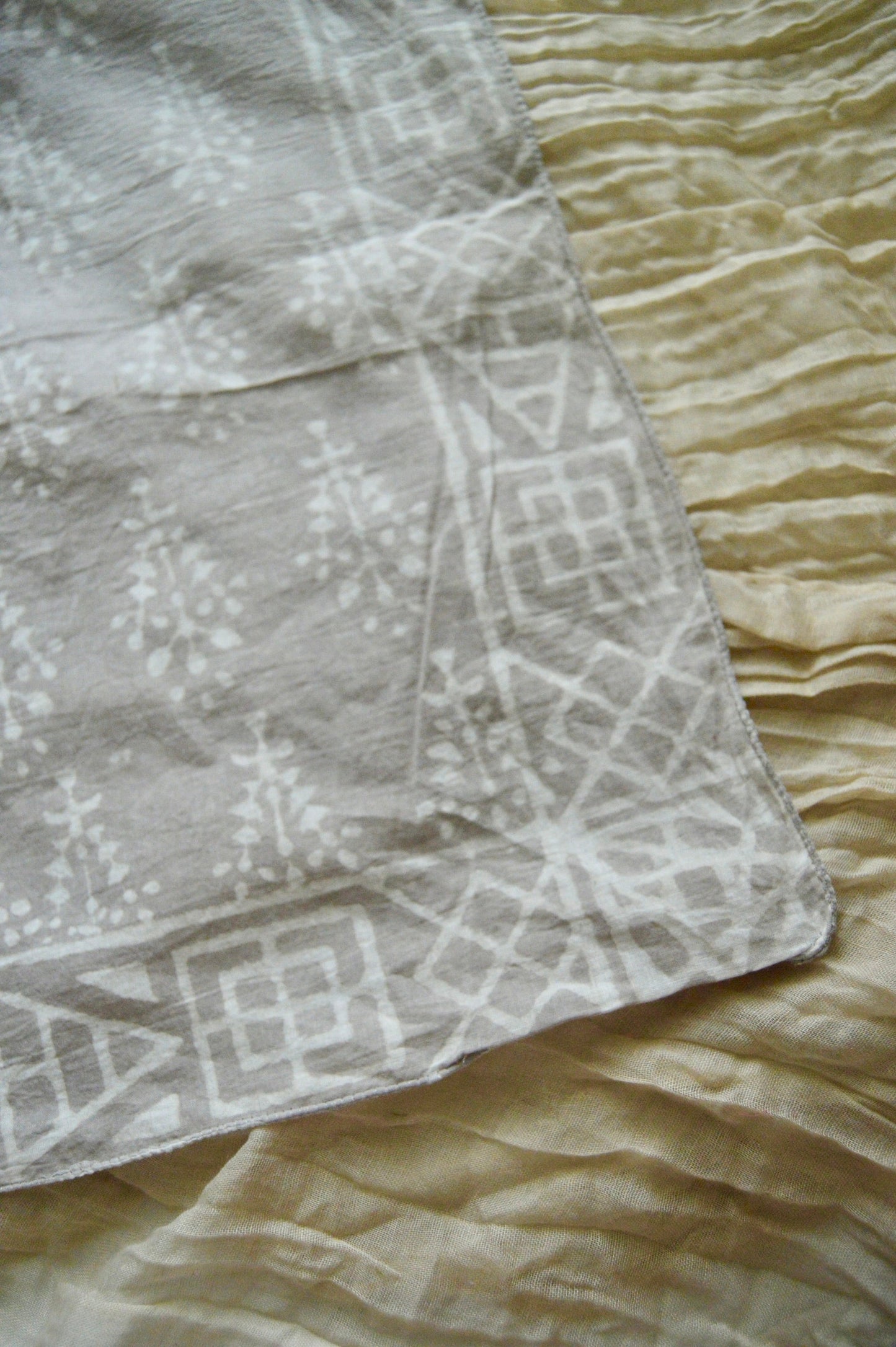The Haze Block Printed Cotton Bandana My Store