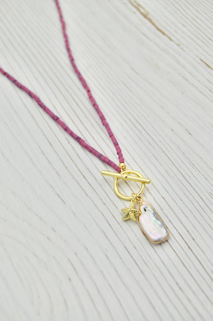 The Lorelei Pearl Starfish Necklace Alma Collective