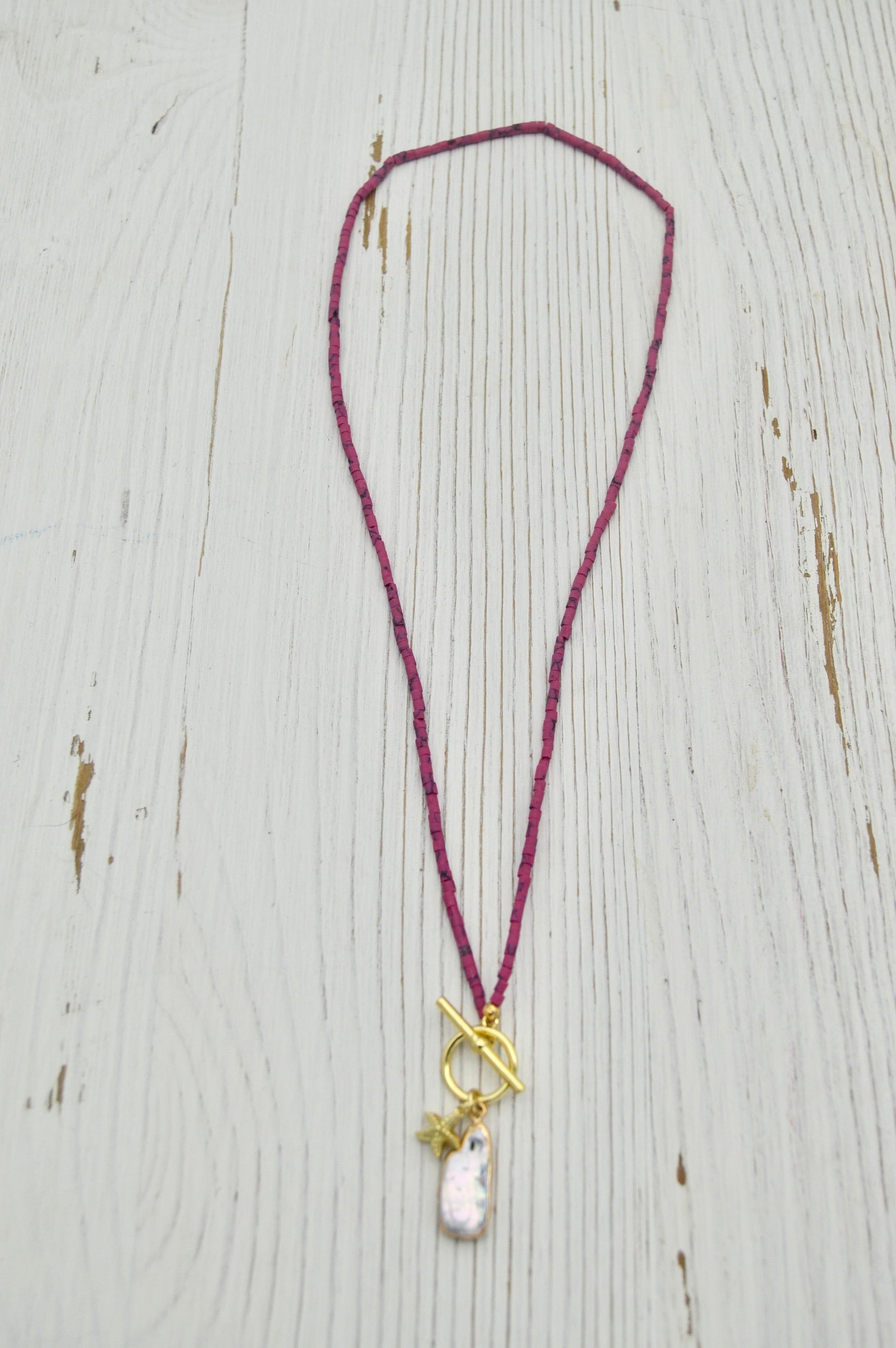 The Lorelei Pearl Starfish Necklace Alma Collective