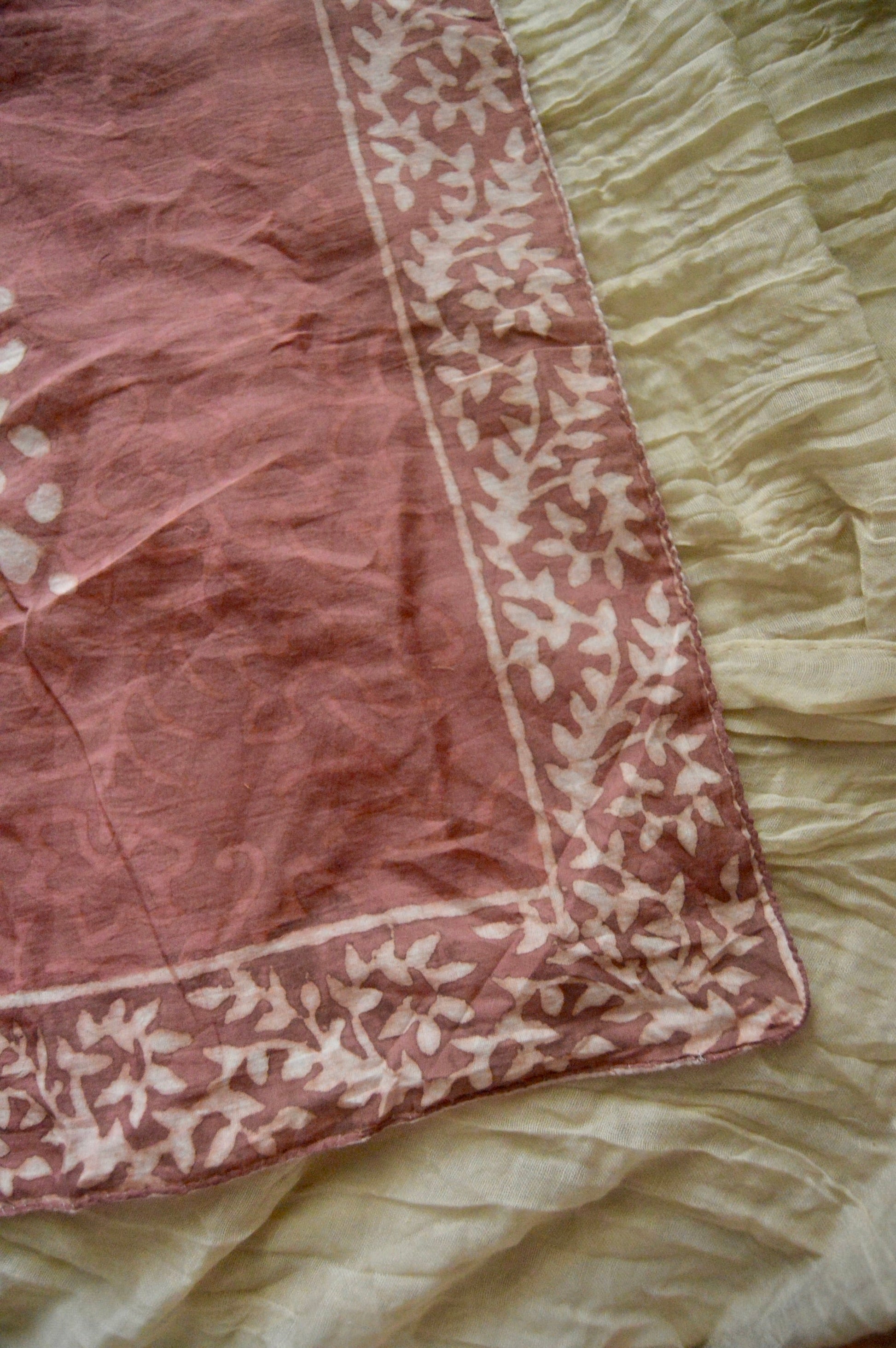 The Chianti Block Printed Cotton Bandana My Store
