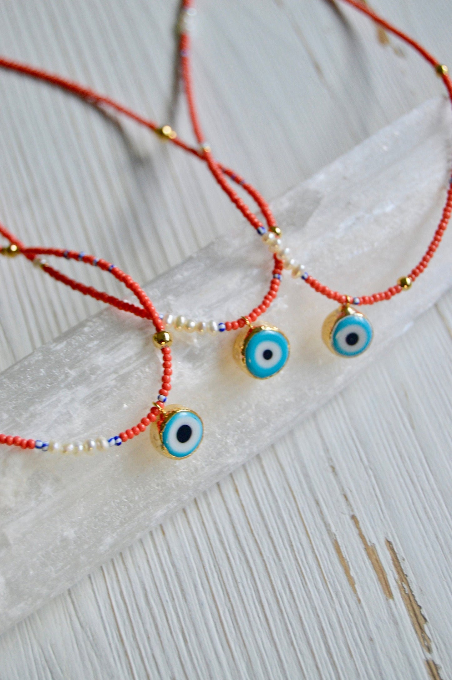 Evil Eye Beaded Necklace Group