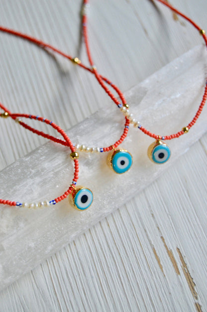 Evil Eye Beaded Necklace Group