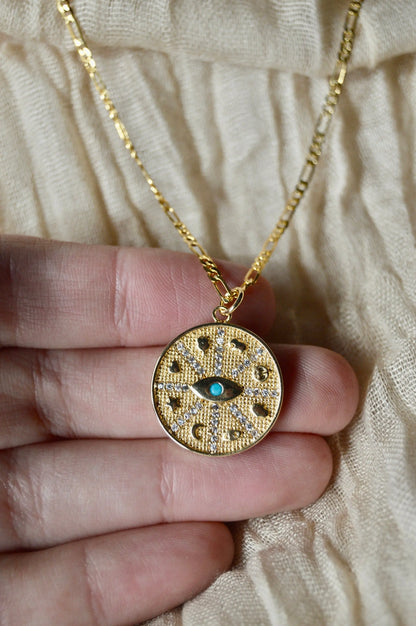 Gold Lucky Necklace Close Up