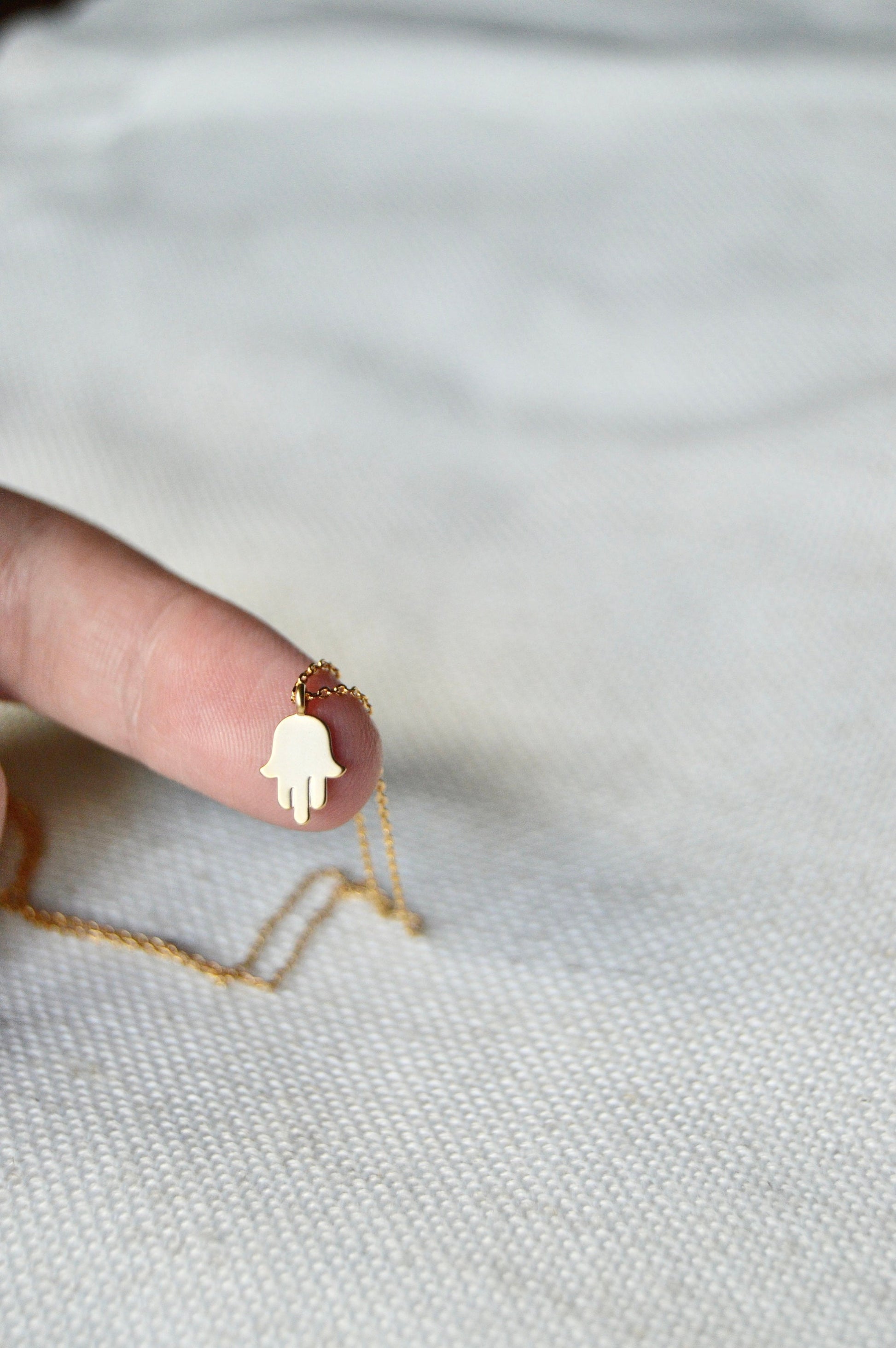 Hamsa Necklace Size