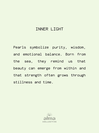 The Elara Pearl Mushroom Necklace Alma Collective