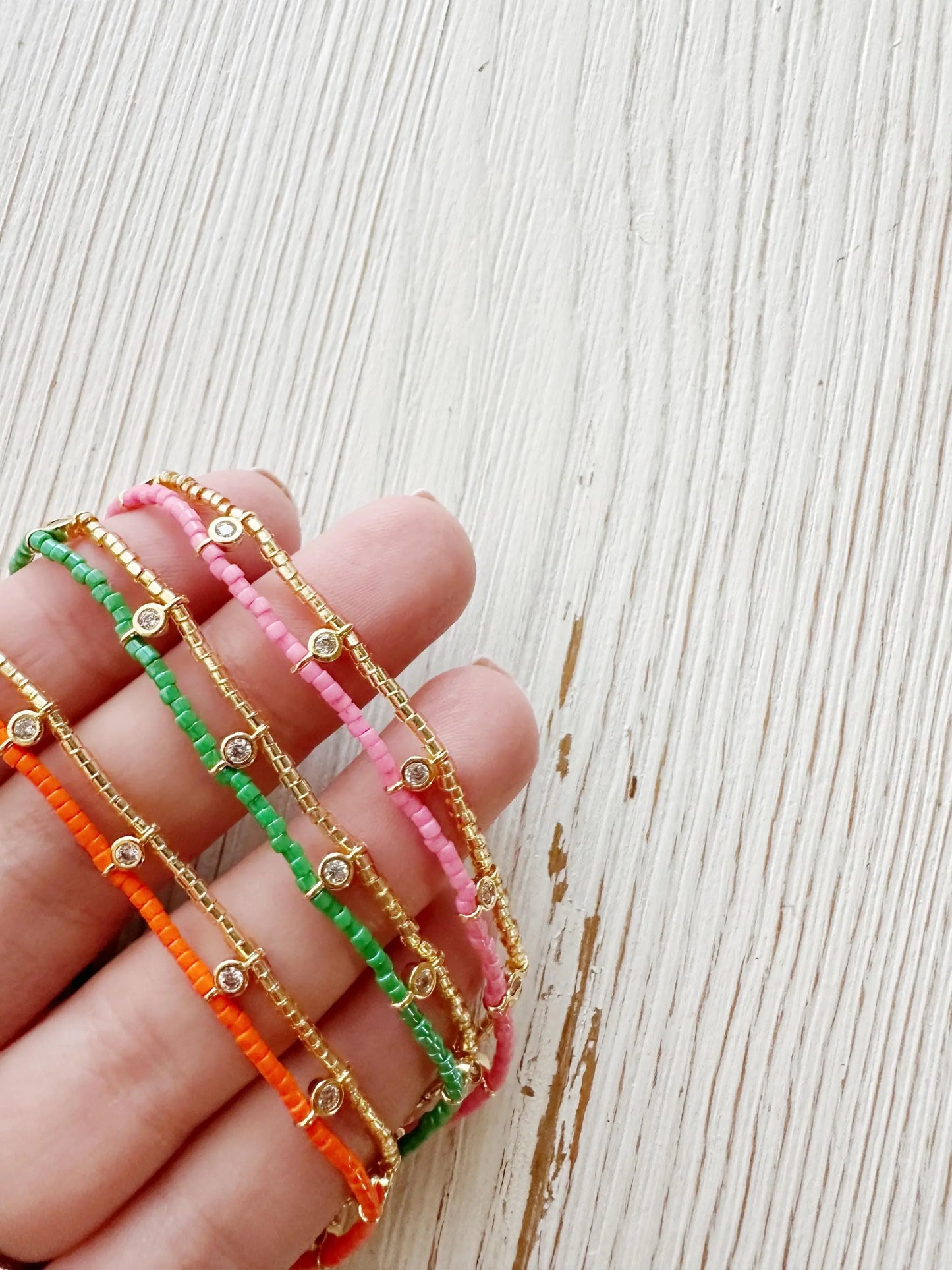 Miyuki Beaded Bracelet Close Up