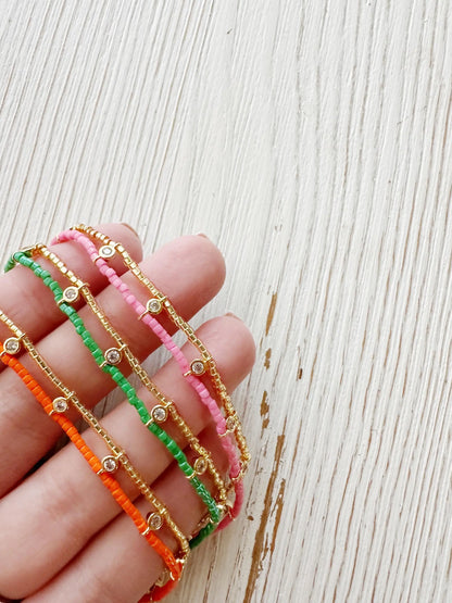 Miyuki Beaded Bracelet Close Up