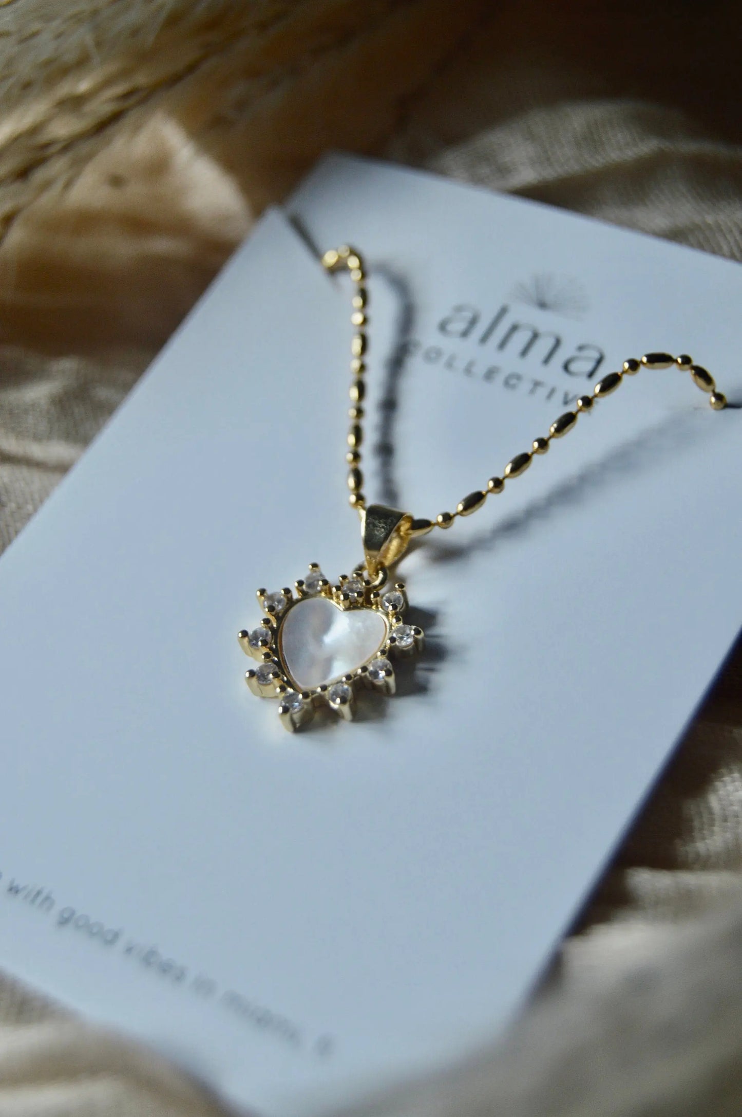 Pearl Heart Necklace Packaging