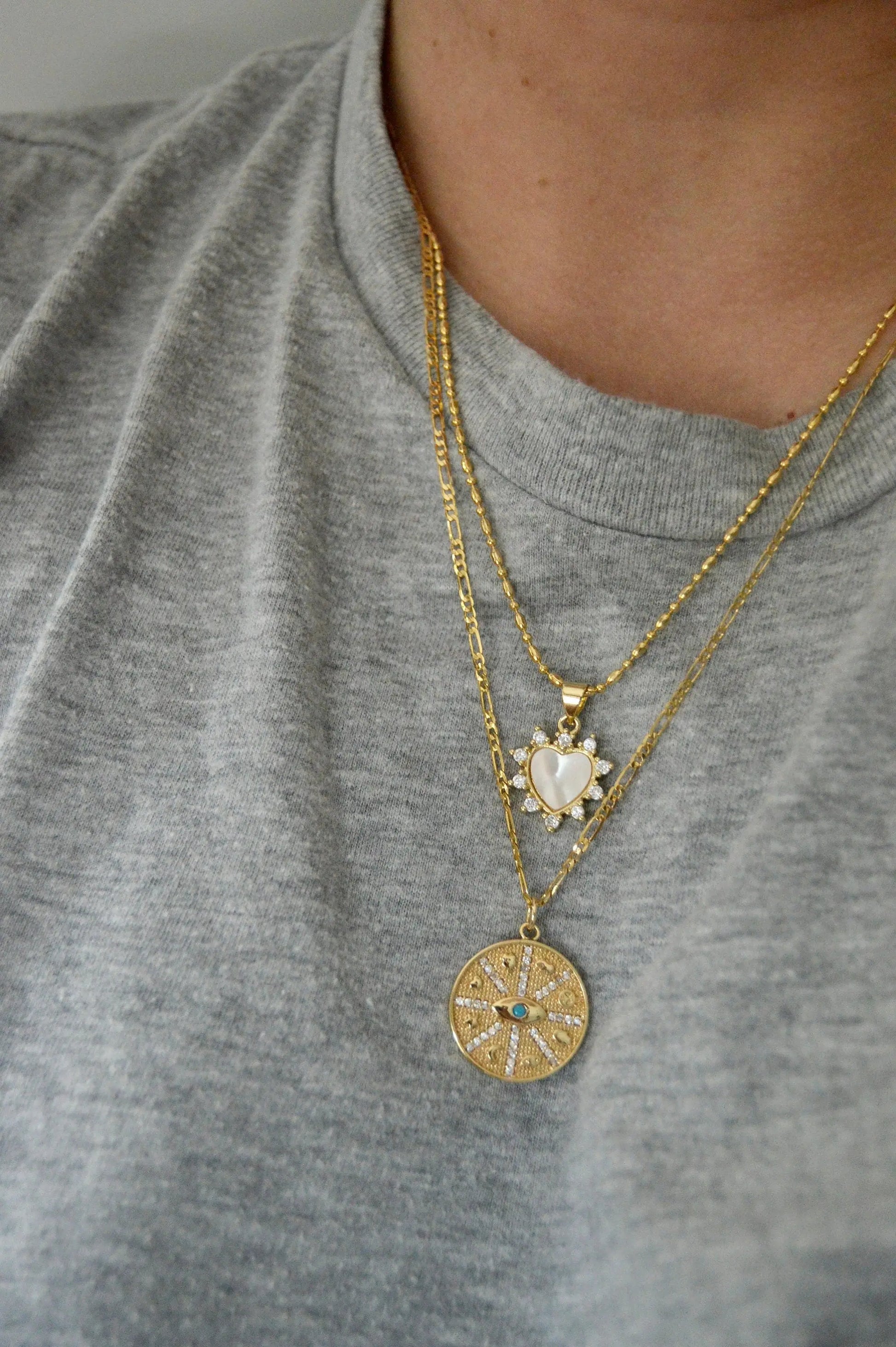 Pearl Heart Necklace Styled