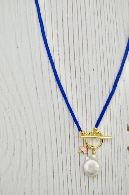 The Elara Pearl Mushroom Necklace Alma Collective