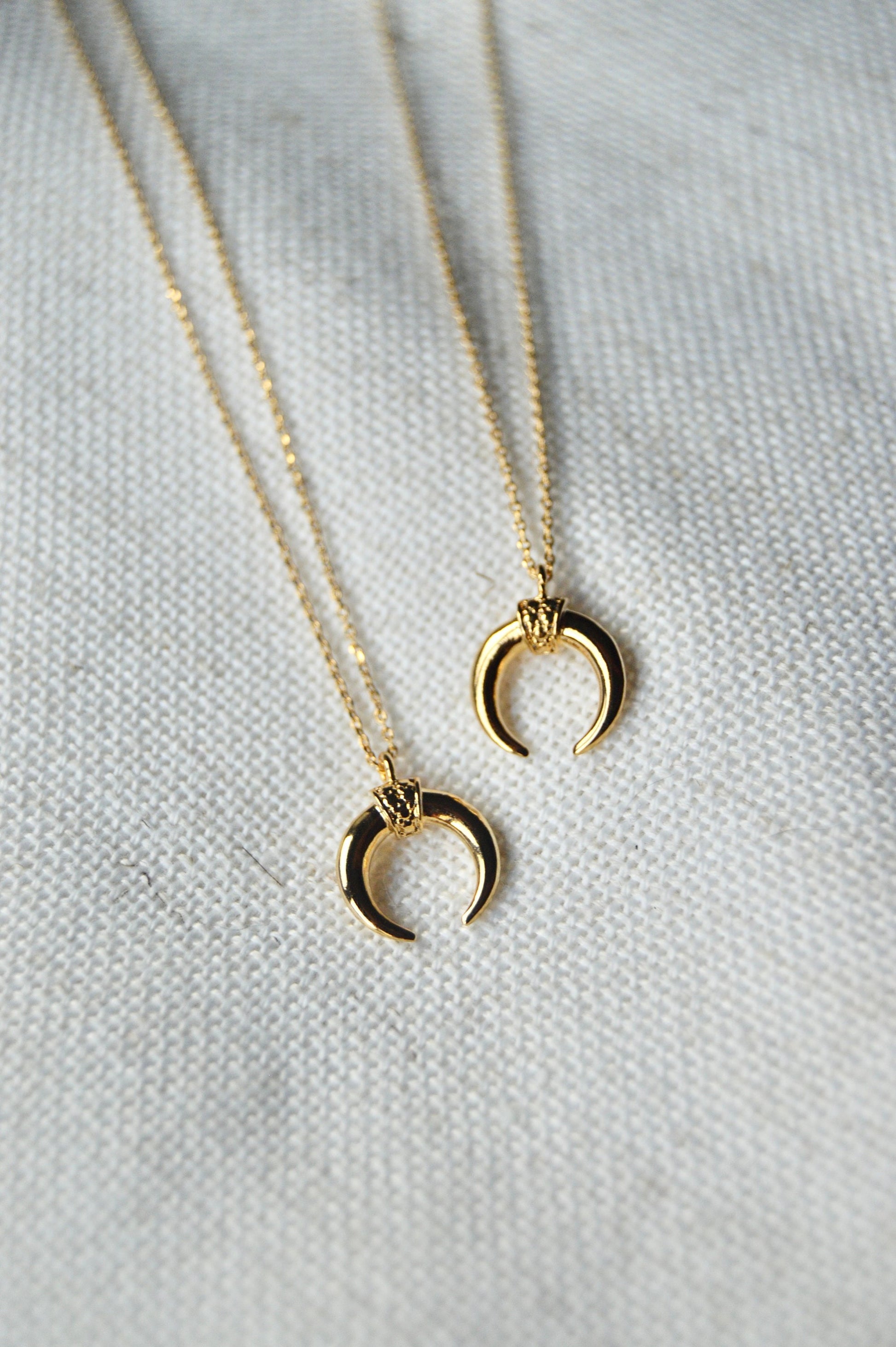 Tiny Crescent Necklace Group