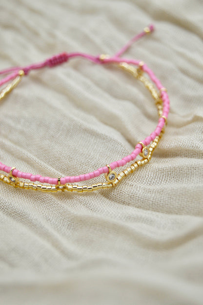Tulum Bracelet Pink Side