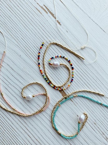 The Cove Pearl & Seed Bead Necklace Alma Collective