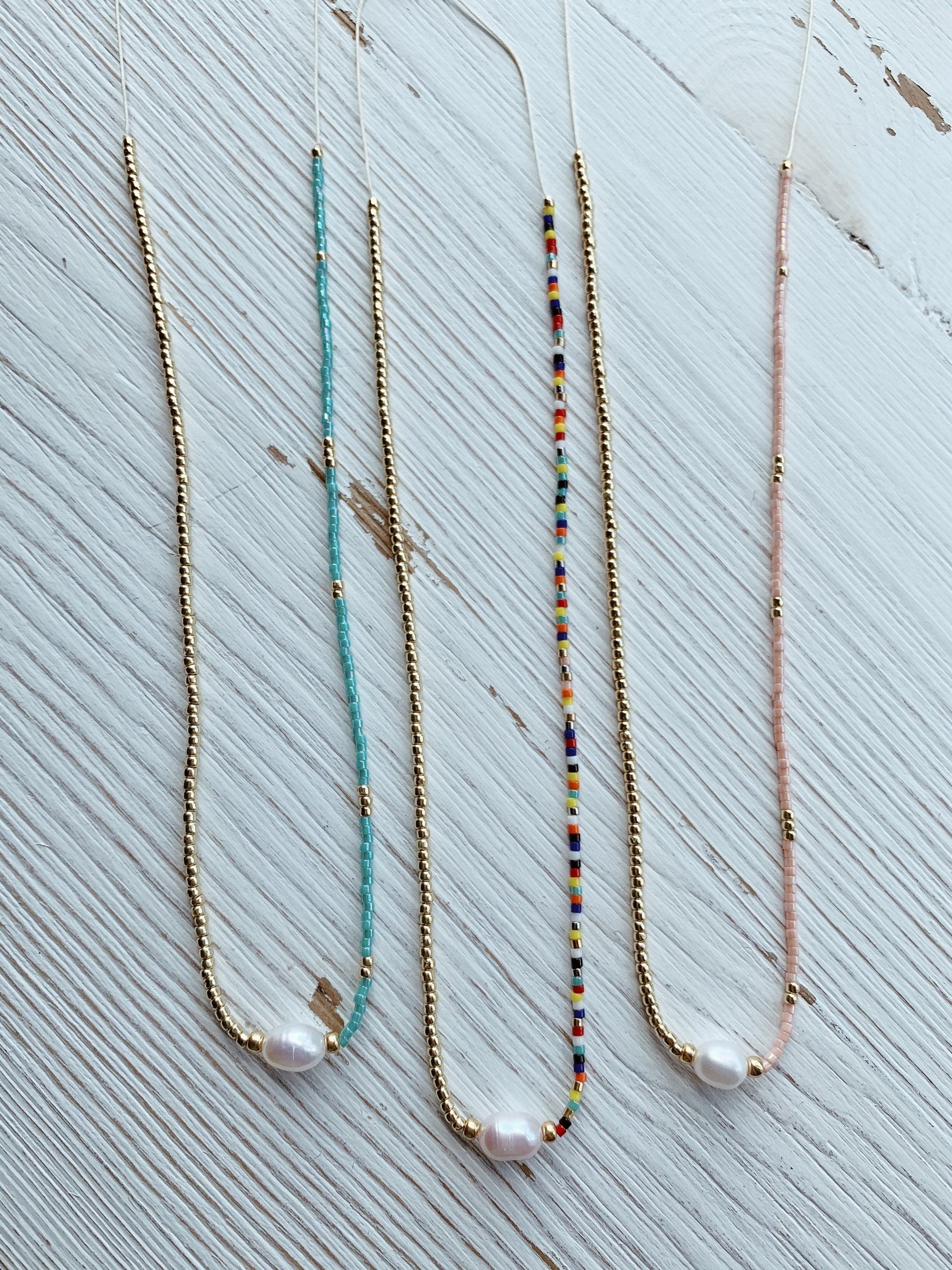The Cove Pearl & Seed Bead Necklace Alma Collective